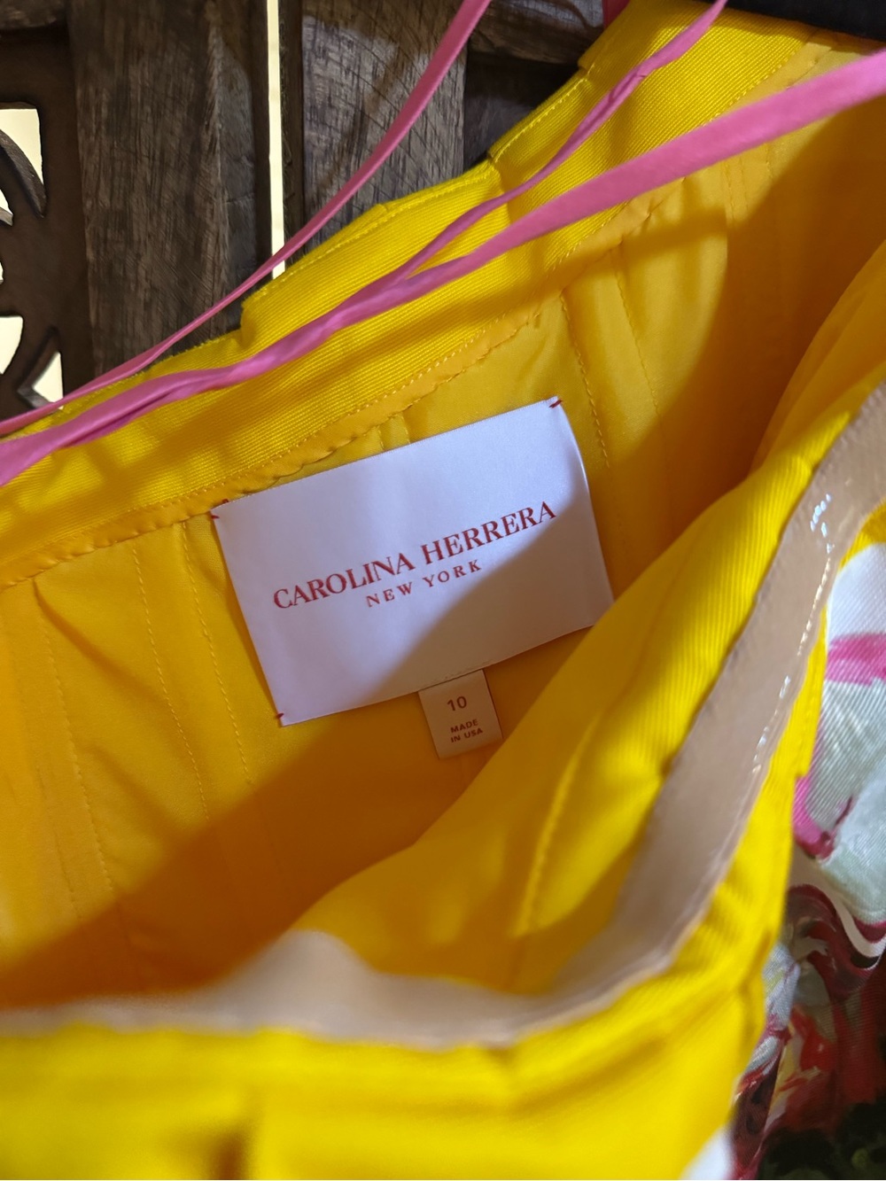 Carolina Herrera Floral-Print Off-The-Shoulder Ruffle Mini Dress - Picture 5 of 5